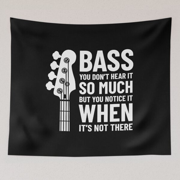 Item preview, Bass Guitar You Don't Hear It So Much Dark Theme designed and sold by nightsworthy.