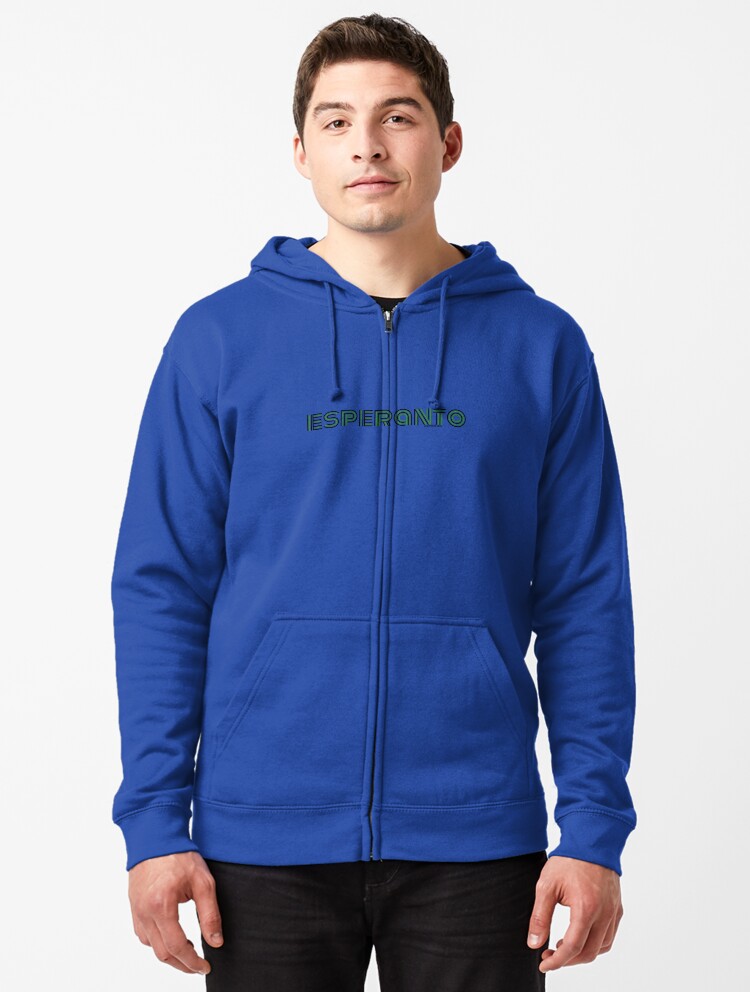 Thumbnail 1 of 5, Zipped Hoodie, Esperanto designed and sold by makisdiras.