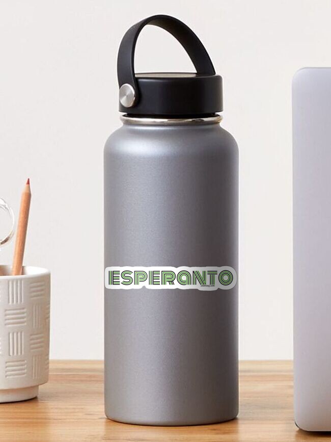 Thumbnail 1 of 3, Sticker, Esperanto designed and sold by makisdiras.
