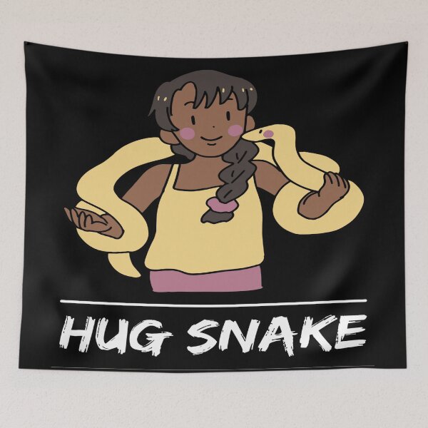 Item preview,  A Beautiful Girl Hugs Snake designed and sold by chetan786.