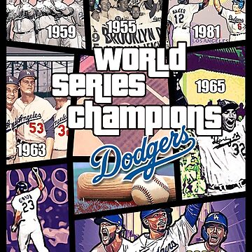 LA DODGERS 2020 - MLB NL Champions Wall Art Post, 8x10 Color Photo