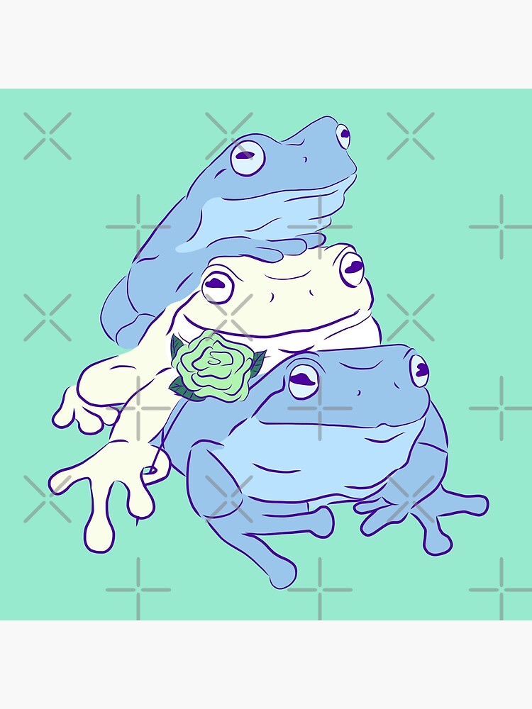 Achillean Pride Frog Stack Poster By Josierichey Redbubble