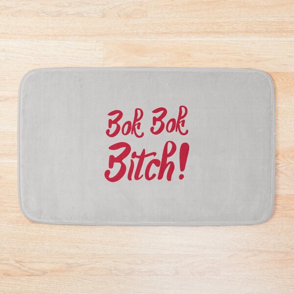 Item preview, Bok Bok Bitch -Crazy Rich Asians Text Design in Red - because Chickens are Bitches! designed and sold by katiekendall.