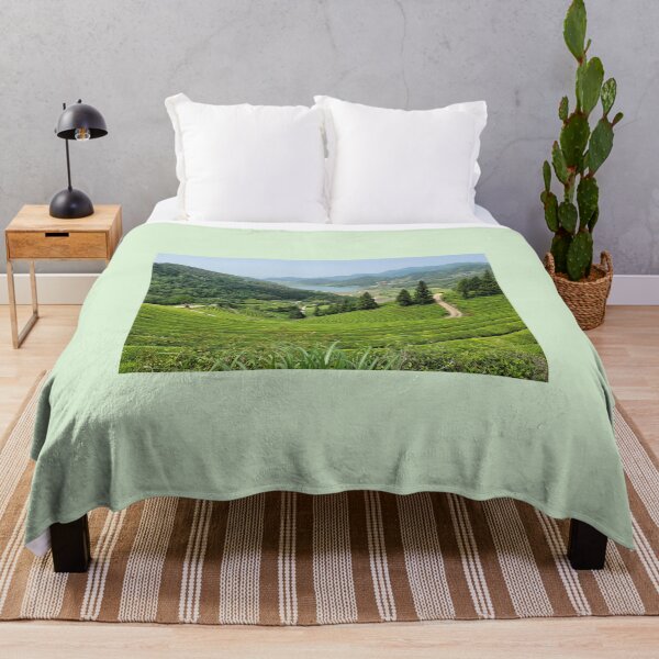 Item preview, Panoramic view of terraced green tea fields in Boseong wide field, Jeollanam-do. korea. designed and sold by human8891.