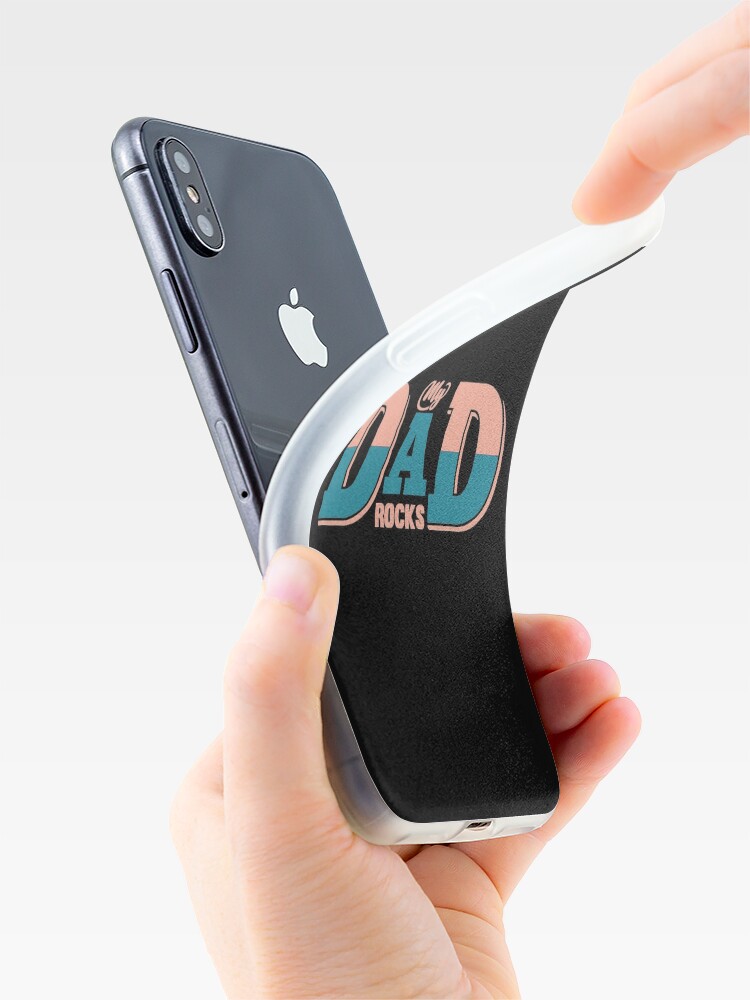 Discover My Dad Rocks iPhone Case