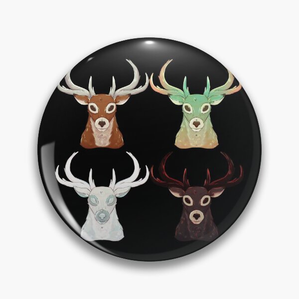 Item preview, Stags pattern Collection (in black background) designed and sold by Jo Ariaga.
