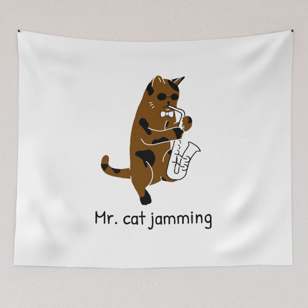 Item preview, Mr. cat jamming designed and sold by foxcart.
