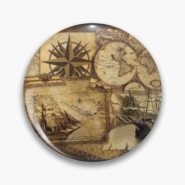 Item preview, Compass, old map and ship. designed and sold by Mauro Emmanuel Gonzalez.