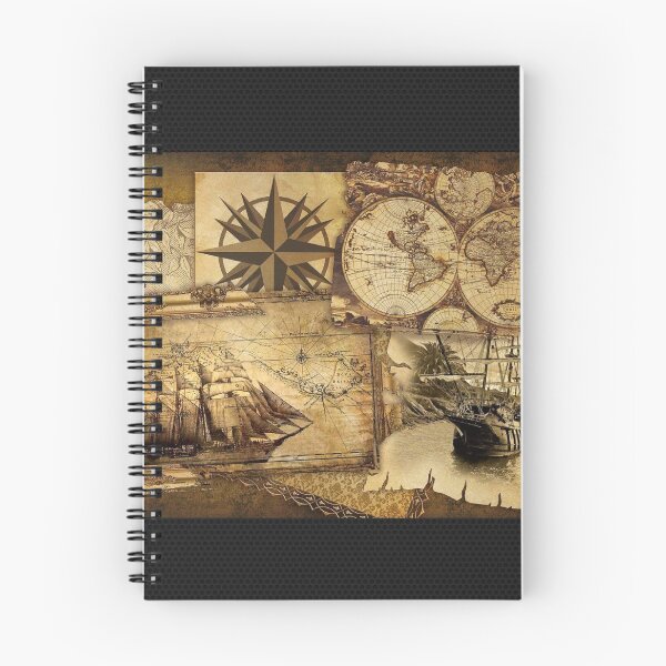 Item preview, Compass, old map and ship. designed and sold by Mauro Emmanuel Gonzalez.