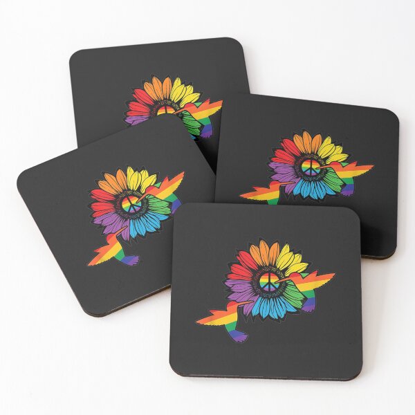 Item preview, Sunflower Hummingbird LGBT Flag Gay Pride Month LGBTQ designed and sold by vlilliesnx.