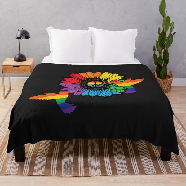 Item preview, Sunflower Hummingbird LGBT Flag Gay Pride Month LGBTQ designed and sold by vlilliesnx.