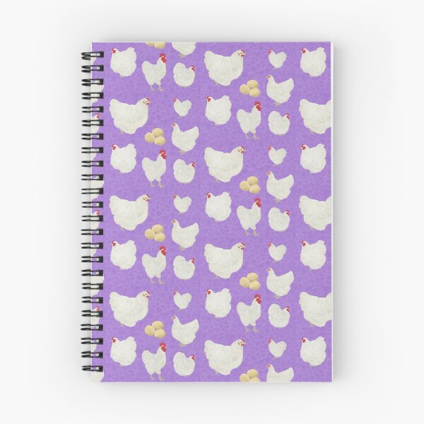Item preview, White Orpington Chickens Purple designed and sold by Ashley Gagnon.