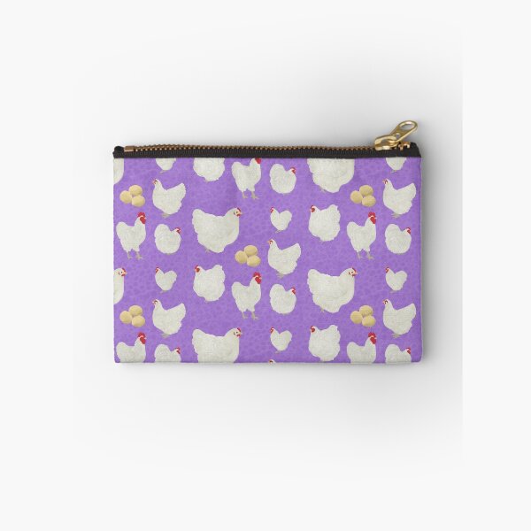Item preview, White Orpington Chickens Purple designed and sold by Ashley Gagnon.