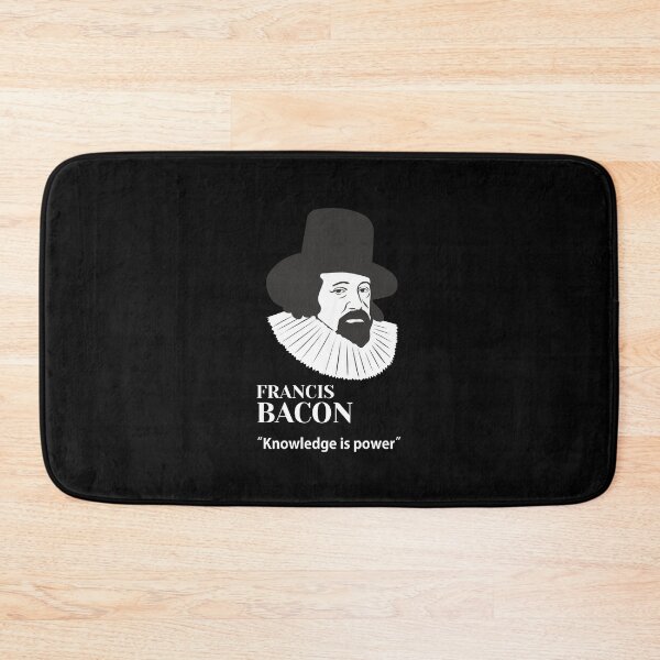 Item preview, Francis Bacon, Bacon, philosopher, quotes, knowledge is power.(small, black) designed and sold by challengecafe.