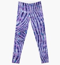 Purple Zebra Print Leggings