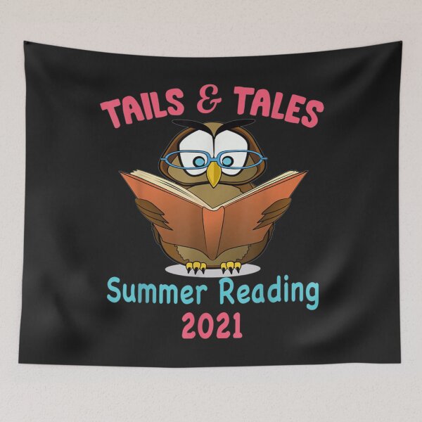 Item preview, Tails And Tales Summer Reading 2021 Owl Book Lover Relaxed designed and sold by vlilliesnx.