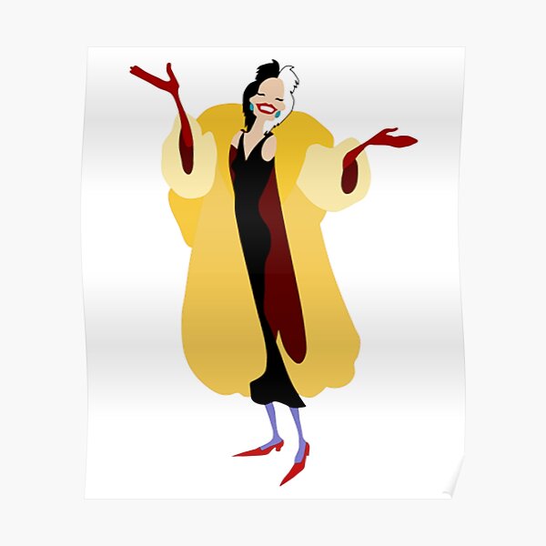 Poster Cruella De Vil Redbubble