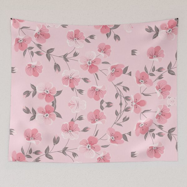 Item preview, Flowy Floral Throw blankets, throw pillows, t-shirts and many more designed and sold by hellonitish.