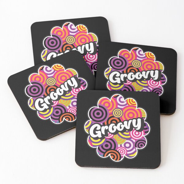 Item preview, Groovy - Colorful vintage retro design from 1970s designed and sold by Rhu Creations.