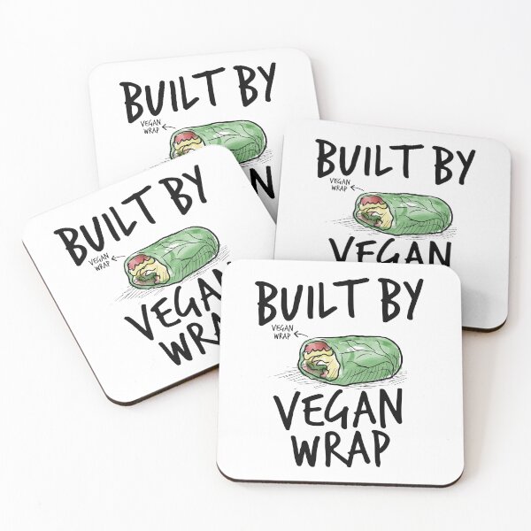 Item preview, Built by Vegan Wrap, Vegan Bodybuilder Plant based Diet Fitness Body building Motivation designed and sold by Cloudlia.