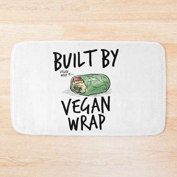 Item preview, Built by Vegan Wrap, Vegan Bodybuilder Plant based Diet Fitness Body building Motivation designed and sold by Cloudlia.