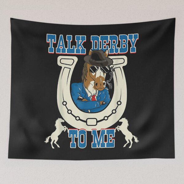 Item preview, Talk Derby To Me A Funny Equestrian And For Horse Lover designed and sold by vlilliesnx.