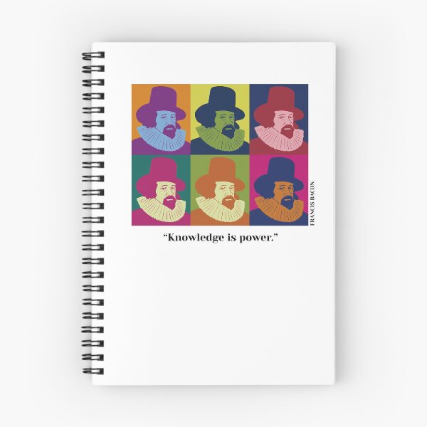 Item preview, pop art Francis Bacon, Bacon, philosopher, quotes, knowledge is power. designed and sold by challengecafe.