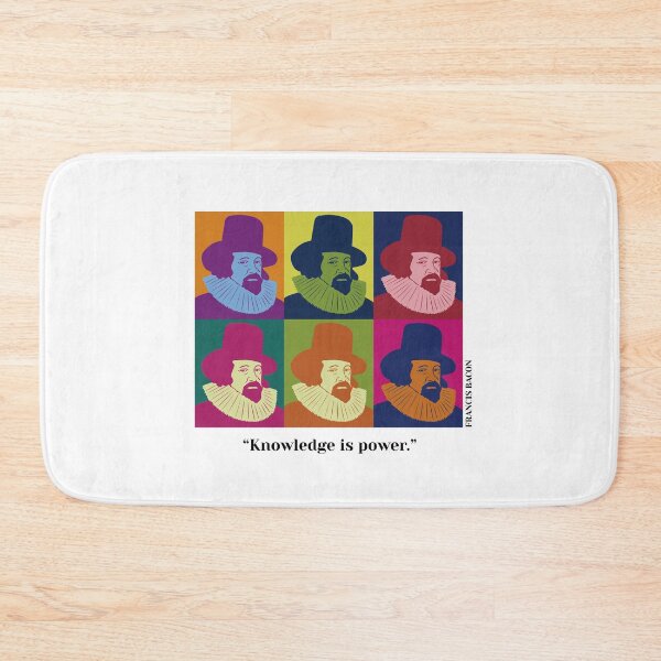 Item preview, pop art Francis Bacon, Bacon, philosopher, quotes, knowledge is power. designed and sold by challengecafe.