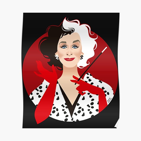 Poster Cruella De Vil Redbubble