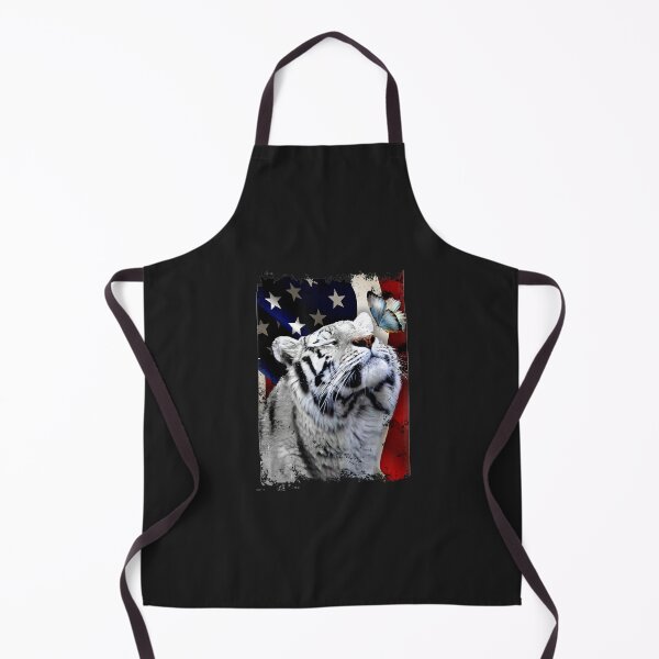 Item preview, Tiger butterfly on nose tiger lovers Vertical American Flag designed and sold by vlilliesnx.