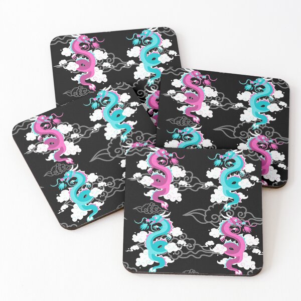 Item preview, Chinese Dragons- Blue and Pink designed and sold by Shane Diamond.