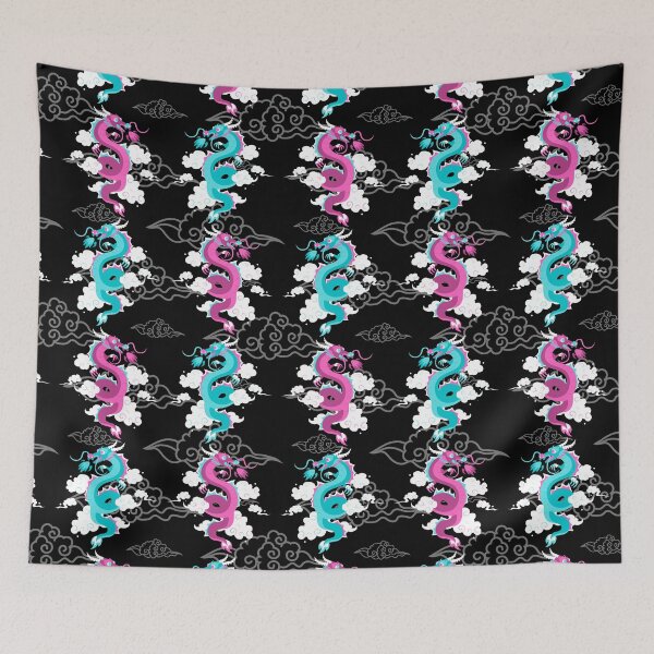 Item preview, Chinese Dragons- Blue and Pink designed and sold by Shane Diamond.