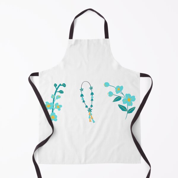 Item preview, flashy pattern - turquoise watercolor sampaguita flowers pack on white background designed and sold by Amalzaki.