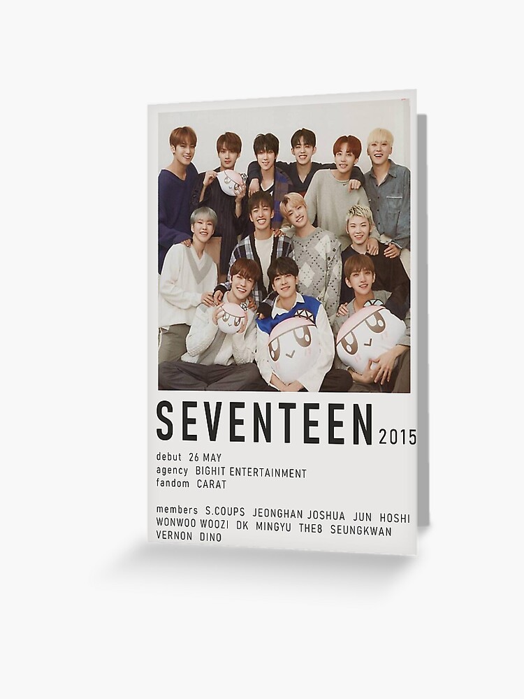 Seventeen Alternate minimalist poster Greeting Card for Sale by kpopular  studios