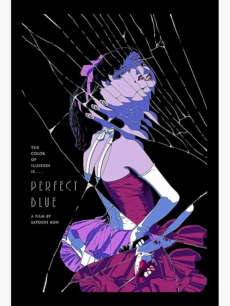 Perfect Blue (1997) South Korean movie poster  Graphic poster, Japanese  poster, Anime wall art