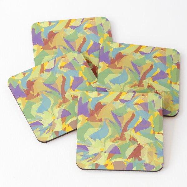 Item preview, abstract, colorful, dancing triangles, positive mood designed and sold by Maria Mihailova.