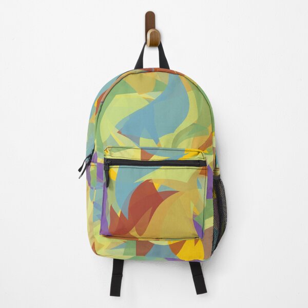 Item preview, abstract, colorful, dancing triangles, positive mood designed and sold by Maria Mihailova.
