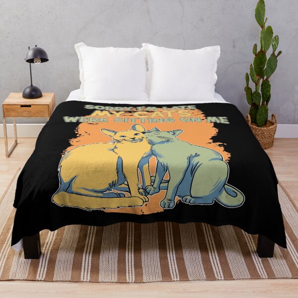 Item preview, Sorry I'm Late My Cats Were Sitting On Me Cat Lover Kitty designed and sold by RJ-Art.