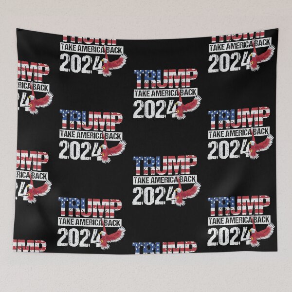 Item preview, Trump 2024 flag take America back men women designed and sold by musgroveart.