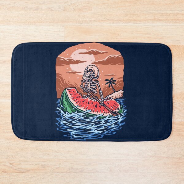 Item preview, Skeleton Ride Watermelons Hand Drawn Line Style with Digital Color designed and sold by Peekonet.