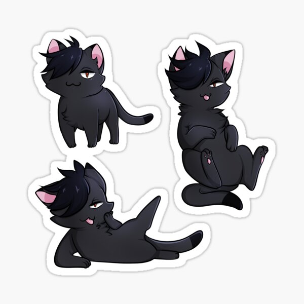 Kuroo Cat Stickers Sticker.