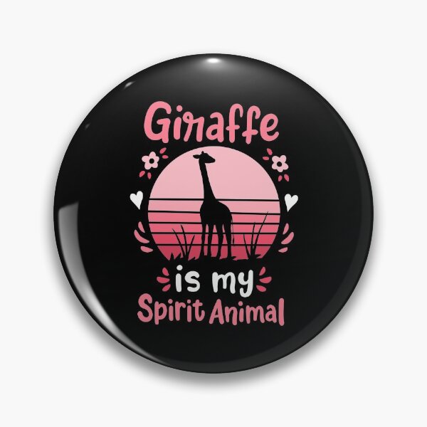 Artikelvorschau, Giraffe Krafttier Retro entworfen und verkauft von CreativeGiftShp.