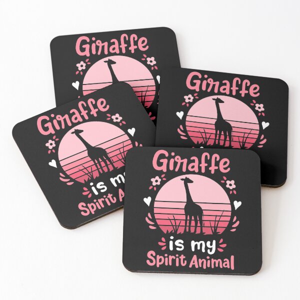 Artikelvorschau, Giraffe Krafttier Retro entworfen und verkauft von CreativeGiftShp.