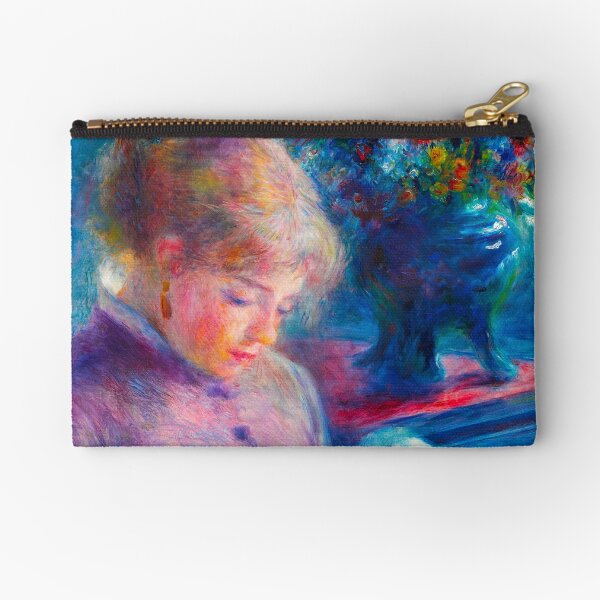 Young Woman Sewing (1879) by Pierre-Auguste Renoir ORIGINAL BEST RENOIR Zipper Pouch
