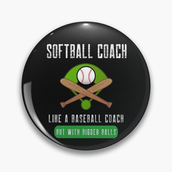 Item preview, Men's Funny Softball Coach But with bigger balls designed and sold by JinkerCreations.