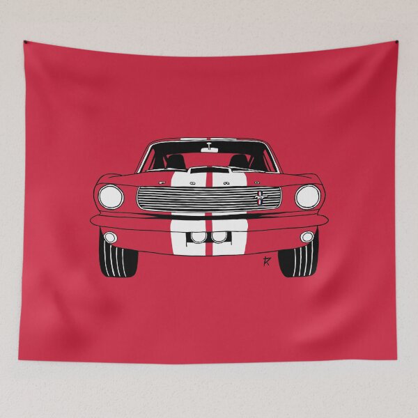 Item preview, Ford Mustang Shelby Raspberry Background designed and sold by Cardrawing-Art.