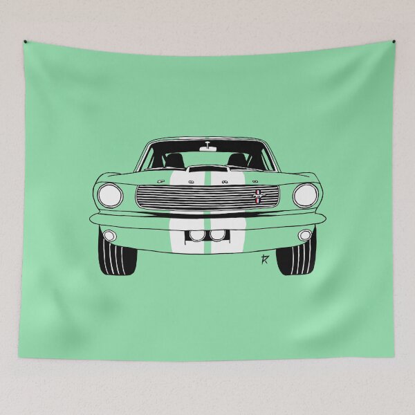 Item preview, Ford Mustang Shelby Mint Background designed and sold by Cardrawing-Art.