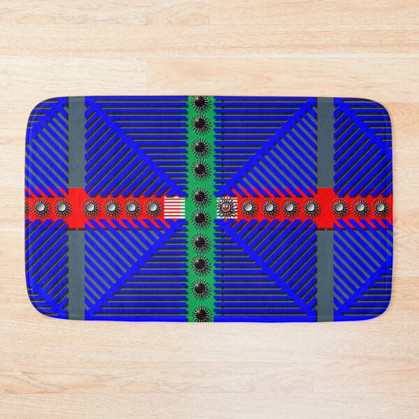 Item preview, Square, Corona, Grid, Smiley, (402) (blue, green, red) Decorative, Digital, Colorful, Abstract, designed and sold by Paszkan.