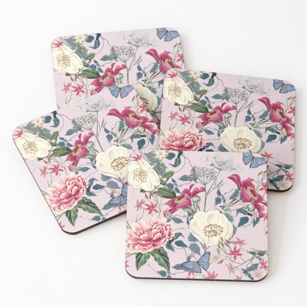 Item preview, Copy of Vintage Floral Garden on Pink designed and sold by meggydesigns.