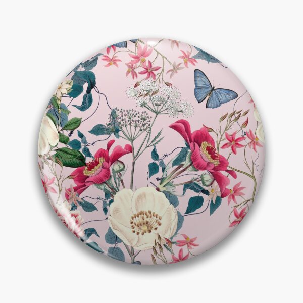 Item preview, Copy of Vintage Floral Garden on Pink designed and sold by meggydesigns.